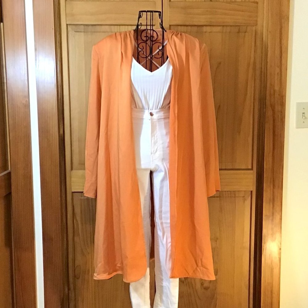 Orange Silk Duster